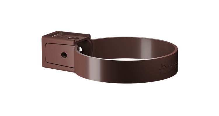 Хомут универсальный для водосточной трубы Premium, шоколад