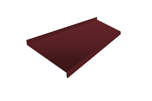 Отлив простой 200 0,45 PE с пленкой RAL 3005 красное вино (2м)