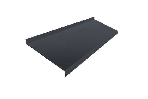 Отлив простой 250 0,45 Drap RAL 7024 мокрый асфальт (2м)