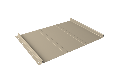 Кликфальц Line Grand Line 0.5 Satin с пленкой на замках RAL 1015 светлая слоновая кость