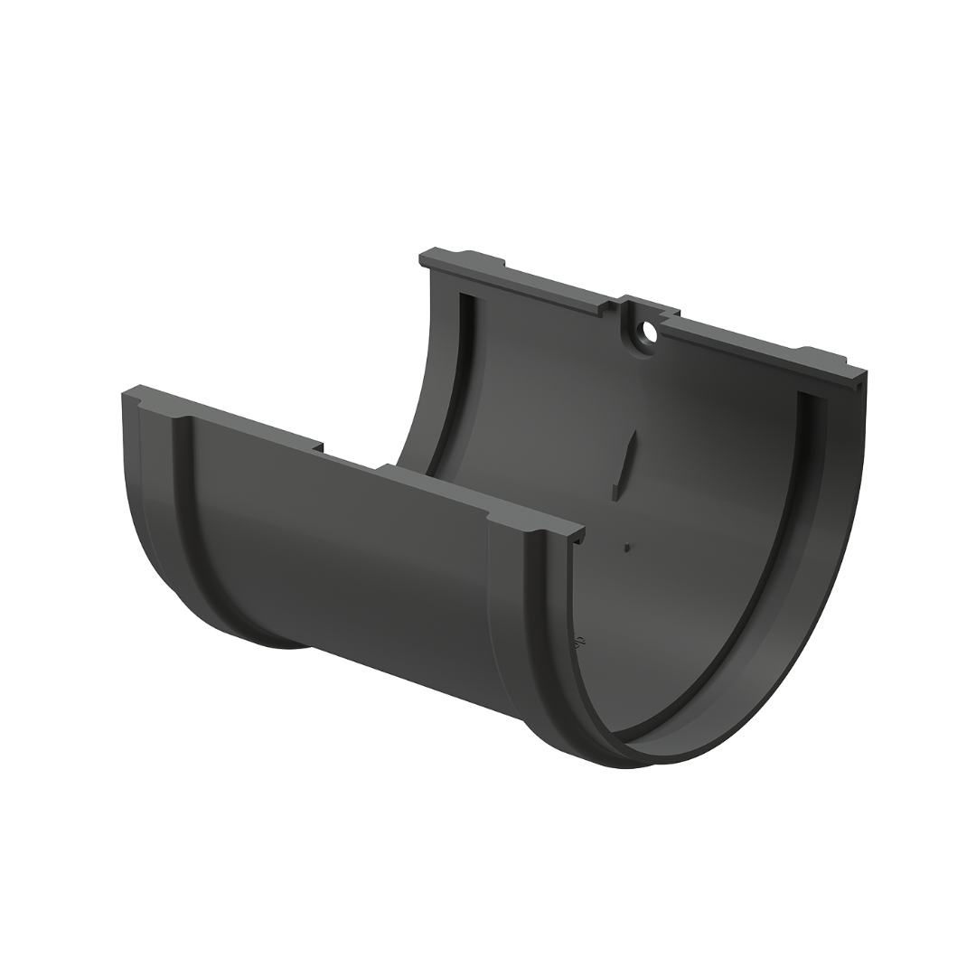 Соединитель желобов Premium, графит