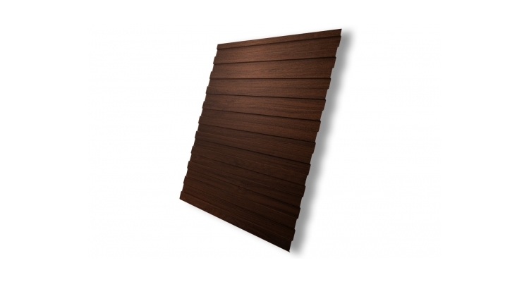 Профнастил С8А 0,45 Print Elite Choco Wood TwinColor