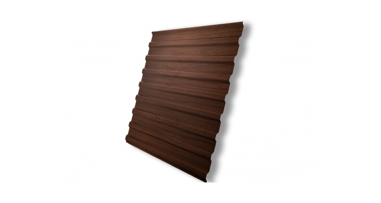 Профнастил С20В 0,45 Print Elite Choco Wood TwinColor