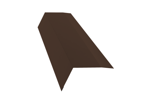 Планка карнизная 100х65 0,45 PE с пленкой RAL 8017 шоколад (2м)