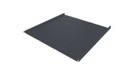 Фальц двойной стоячий Line Grand Line 0,5 PurPro Matt 275 с пленкой на замках RAL 7024 мокрый асфальт