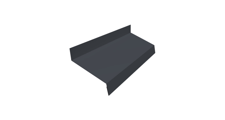 Отлив простой 50 0,5 PurLite Matt RAL 7024 мокрый асфальт (2м)