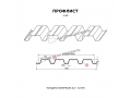 Профнастил Н60 x 845 A покрытие ПЭ 01 в цвете 3020 толщина листа 0,7 мм