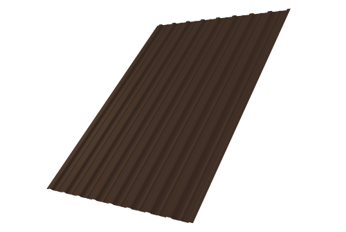 Профнастил С10A 0,45 Drap TwinColor RAL 8017 шоколад