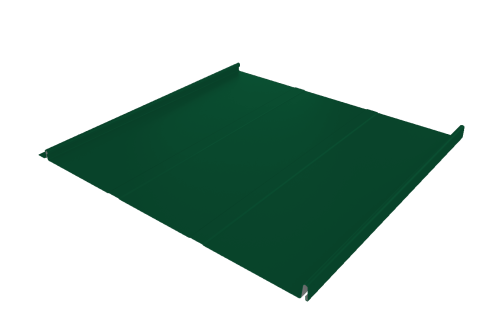 Фальц двойной стоячий Line Grand Line 0,45 Drap TX с пленкой на замках RAL 6005 зеленый мох