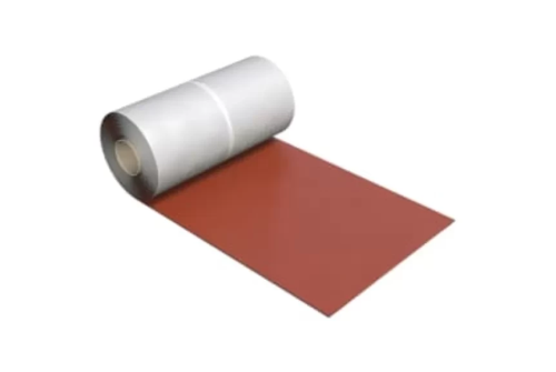 Лента для примыканий V-Flex окрашенный алюминий рулон 300х5000 мм красный