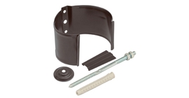 Кронштейн трубы на кирпич 100 мм Мatt RAL 8017 шоколад