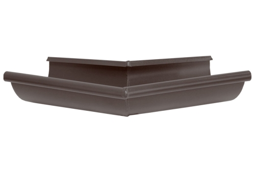 Угол желоба внешний 135 гр 150 мм Мatt RAL 8017 шоколад