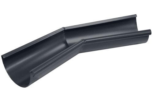 Угол желоба внутренний 135 гр 150 мм Мatt RAL 7024 мокрый асфальт