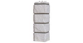 Угол GL Колотый камень Design молочный со швом RAL 7006