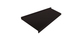 Отлив простой 250 0,45 Drap TR RAL 9005 черный (3м)