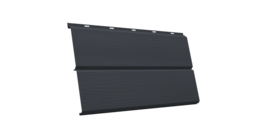 ЭкоБрус 3D 0,345 GL 0.5 Velur X с пленкой RAL 7024 мокрый асфальт