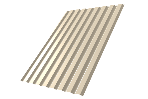 Профнастил С20A 0,45 Drap TX RAL 1015 светлая слоновая кость