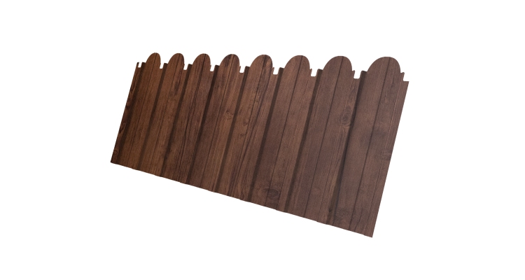 Профнастил C10A фигурный 0,4 Print Premium Cherry Wood Fresh TwinColor