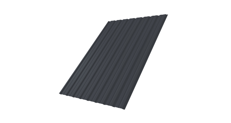 Профнастил С10B 0.5 PurPro RAL 7024 мокрый асфальт