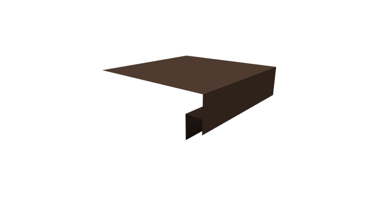 Планка околооконная сложная Блок-хаус new 200х50х27 0,45 Drap TwinColor RAL 8017 шоколад (2м)