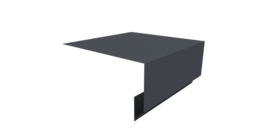 Планка околооконная сложная Блок-хаус new 200х75х27 0,45 Drap TwinColor RAL 7024 мокрый асфальт (2м)