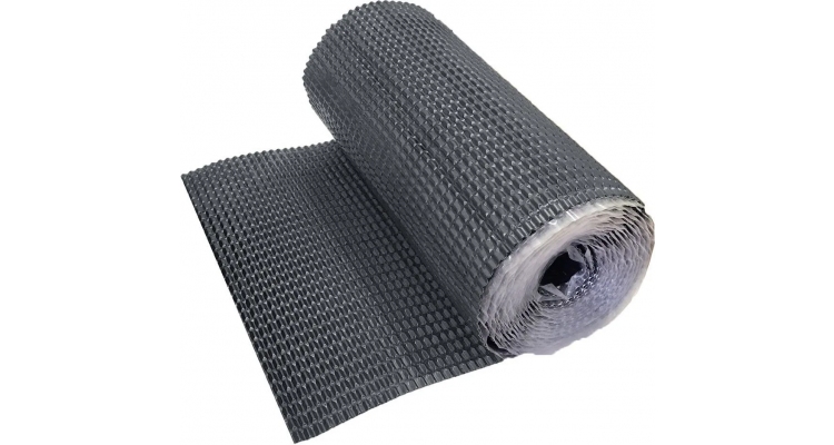 Лента для примыкания гофрированная алюминиевая Optima серая, 280 мм, 2.5м