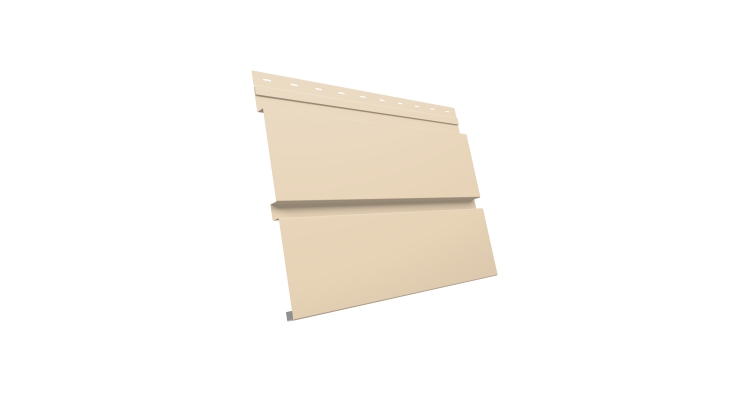 Софит металлический Квадро Брус без перфорации 0,45 PE с пленкой RAL 1015 светлая слоновая кость