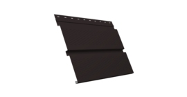 Софит металлический Квадро Брус с перфорацией 0,45 PE с пленкой RAL 9005 черный