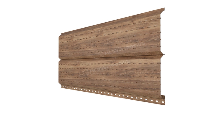 Софит Металл Профиль Lбрус-15х240 (ECOSTEEL_T-01-Персик. Дерево-0.5)