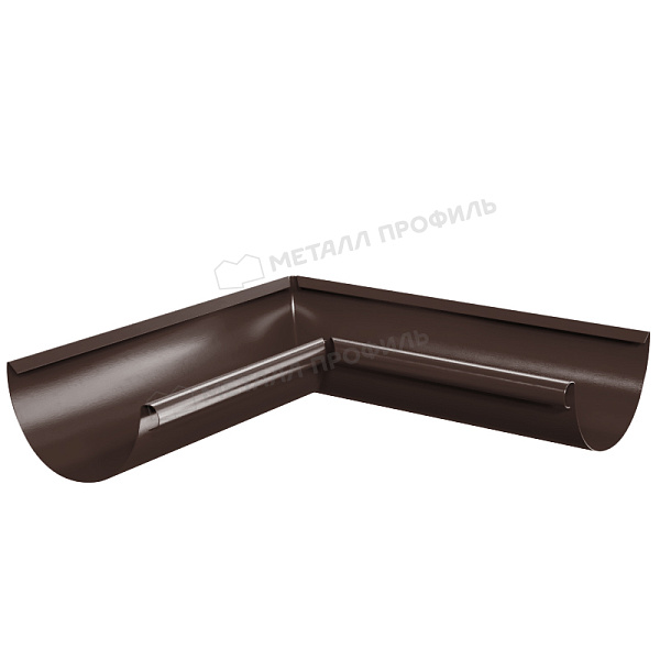 Угол желоба внутренний Металл Профиль GRANDSYSTEM D125х90 градусов RAL 8017