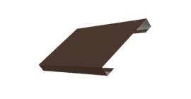 Ламель лицевая 150 забора жалюзи Texas 0.45 Drap с пленкой RAL 8017 шоколад