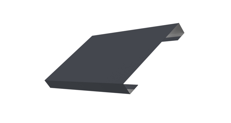 Ламель лицевая 150 забора жалюзи Texas 0.45 Drap ST с пленкой RAL 7024 мокрый асфальт