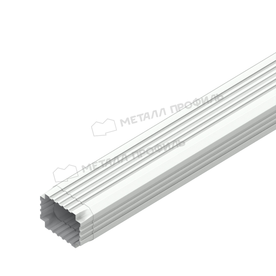 Труба водосточная Металл Профиль БЮДЖЕТ 76х102х3000 RAL 9003