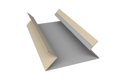 Планка угла внутреннего составная верхняя 0,45 PE с пленкой RAL 1015 светлая слоновая кость (3м)