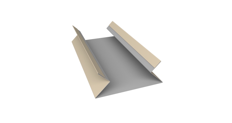 Планка угла внутреннего составная верхняя 0,45 Drap TX RAL 1015 светлая слоновая кость (2м)