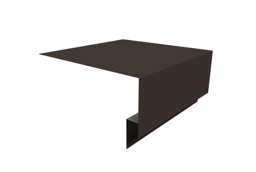 Планка околооконная сложная Экобрус Grand Line 250х75х25 0,45 PE с пленкой RR 32 темно-коричневый (3м)