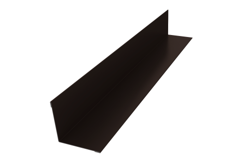 Угол внутренний 50х50 0,5 Satin с пленкой RR 32 темно-коричневый (3м)