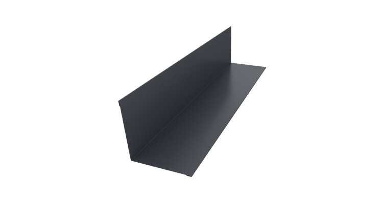 Угол внутренний 110х110 0,5 Satin с пленкой RAL 7024 мокрый асфальт (3м)