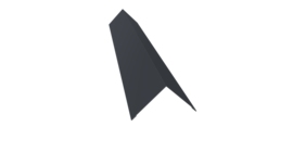 Угол внешний 110х110 0,45 Drap TwinColor RAL 7024 мокрый асфальт (2м)