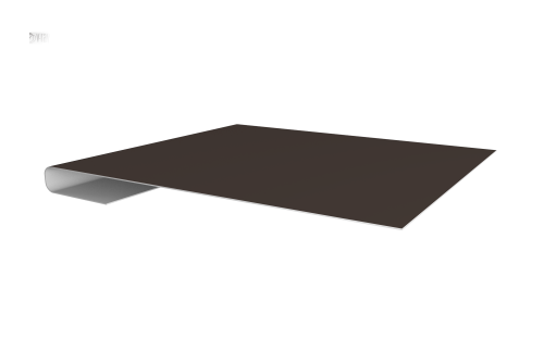 Планка завершающая 0,5 Satin Matt RR 32 темно-коричневый (2м)