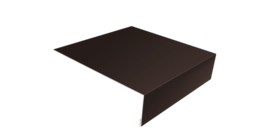 Планка лобовая/околооконная простая 190х50 0,5 Satin с пленкой RR 32 темно-коричневый (2м)