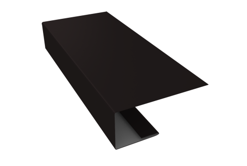 J-Профиль 18мм 0,45 Drap TX RAL 9005 черный (3м)