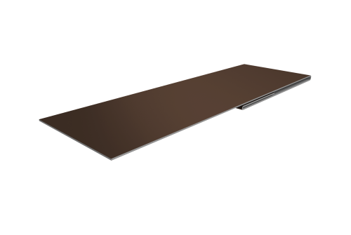 Планка финишная 48х25 0,5 Drap TX RAL 8017 шоколад (3м)