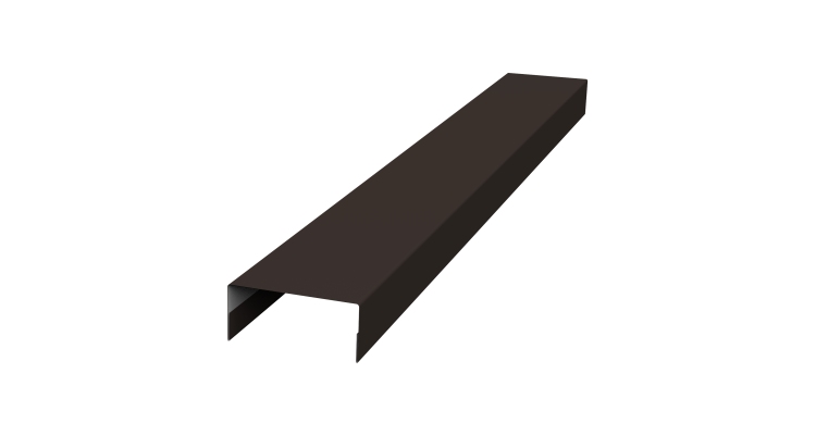 Крышка 30х15 жалюзи Texas 0,45 Drap ST RR 32 темно-коричневый (2,5м)