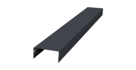 Крышка 30х15 жалюзи Texas 0,5 PurLite Matt RAL 7024 мокрый асфальт (3м)