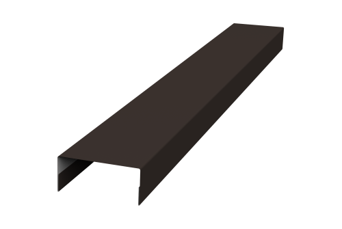 Крышка 30х20 жалюзи Texas 0,45 PE-Double RR 32 темно-коричневый (2м)