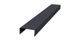 Крышка 45х20 жалюзи Texas 0,45 Drap TR RAL 7024 мокрый асфальт (3м)