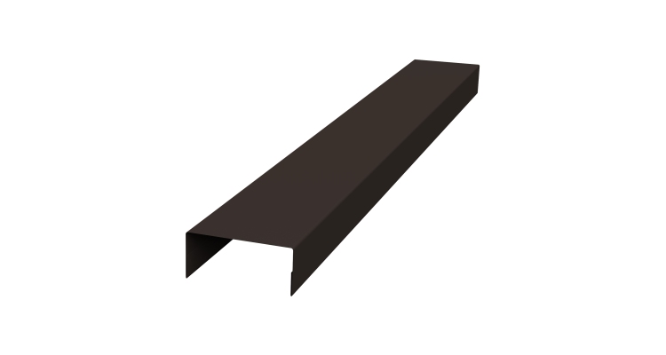 Крышка 45х20 жалюзи Texas 0,45 Drap-double TX RR 32 темно-коричневый (2м)