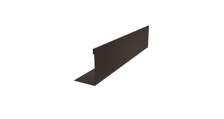 Нащельник 125 Texas 25х35 0,45 PE-Double RR 32 темно-коричневый (L1,5)