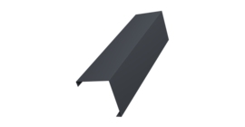 Декоративная накладка на столб универсальная угловая 80х80 для забора жалюзи 0,5 Velur X RAL 7024 мокрый асфальт (2,5м)